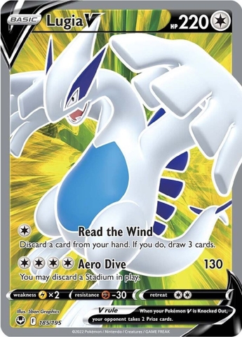 Lugia V - 185/195 - Full Art Ultra Rare