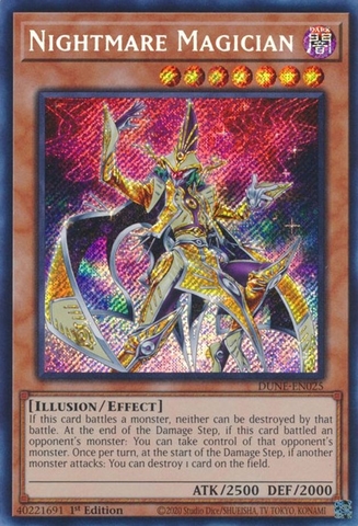 Nightmare Magician - DUNE-EN025 - Secret Rare 1st Edition