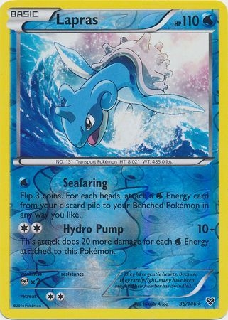 Lapras - 35/146 - Holo Rare Reverse Holo