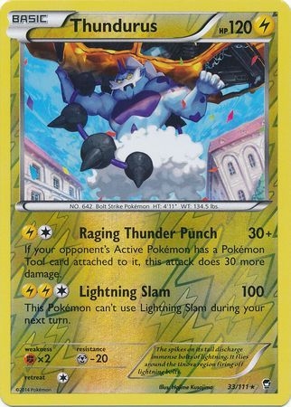 Thundurus - 33/111 - Rare Reverse Holo