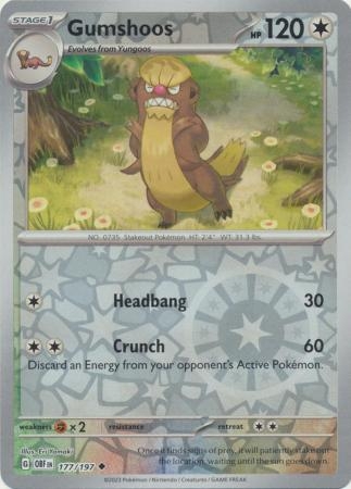 Gumshoos - 177/197 - Uncommon Reverse Holo