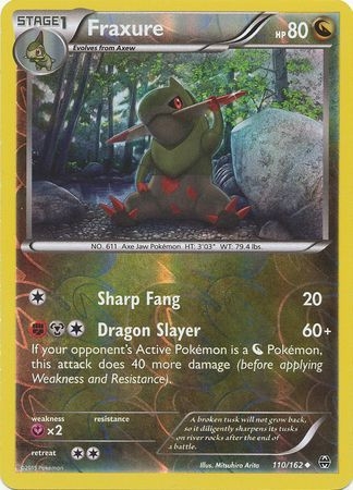 Fraxure - 110/162 - Uncommon Reverse Holo