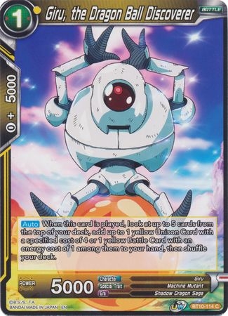 Giru, the Dragon Ball Discoverer - BT10-114 - Common