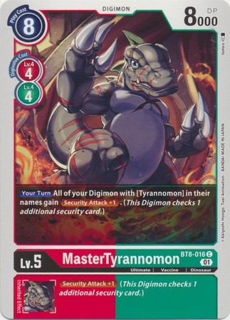 MasterTyrannomon - BT8-016 C - Common