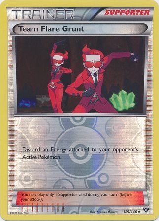 Team Flare Grunt - 129/146 - Uncommon Reverse Holo