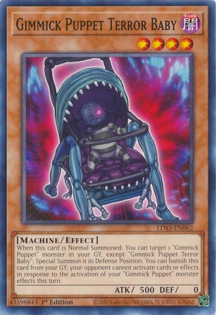 Gimmick Puppet Terror Baby - LDS3-EN062 - Common 1st Edition