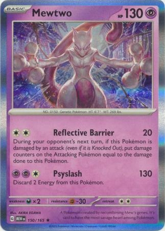 Mewtwo - 150/165 - Holo Rare