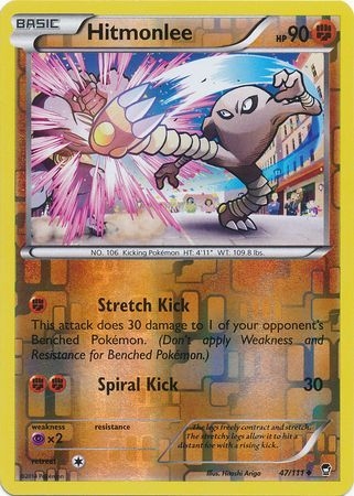 Hitmonlee - 47/111 - Uncommon Reverse Holo