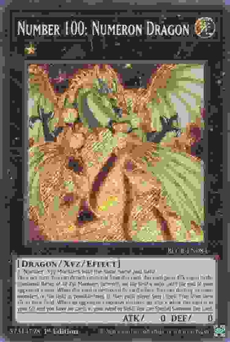 Number 100: Numeron Dragon - BLCR-EN084 - Secret Rare 1st Edition