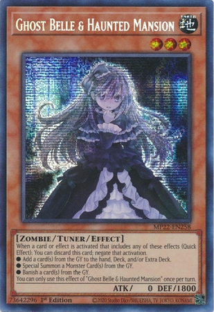 Ghost Belle & Haunted Mansion - MP22-EN258 - Prismatic Secret Rare 1st Edition