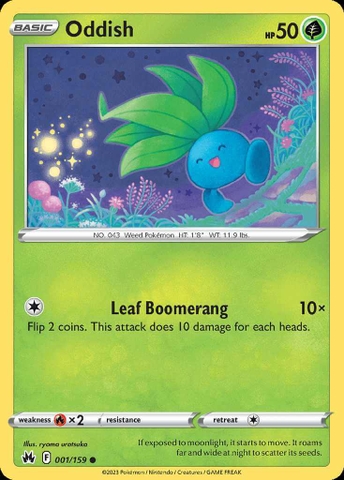 Oddish - 001/159 - Common Reverse Holo