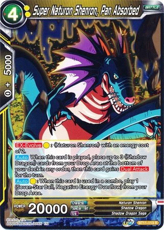 Super Naturon Shenron, Pan Absorbed - BT11-113 - Rare