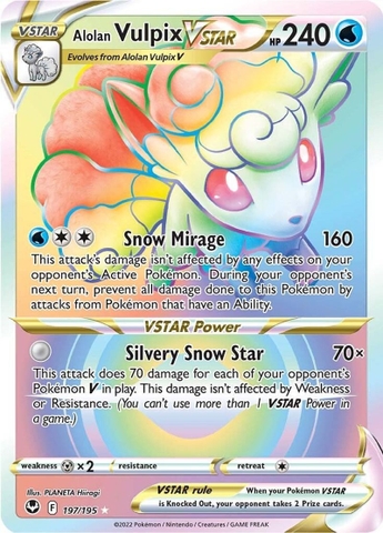 Alolan Vulpix VSTAR - 197/195 - Hyper Rare