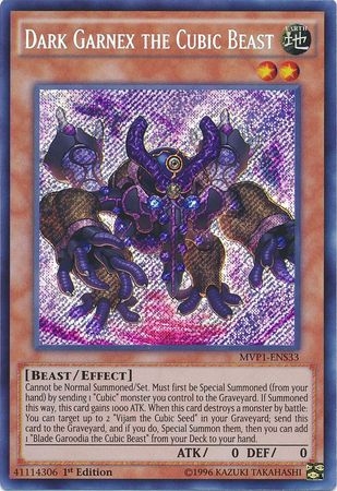 Dark Garnex the Cubic Beast - MVP1-ENS33 - Secret Rare 1st Edition