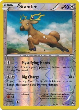 Stantler - 91/122 - Uncommon Reverse Holo