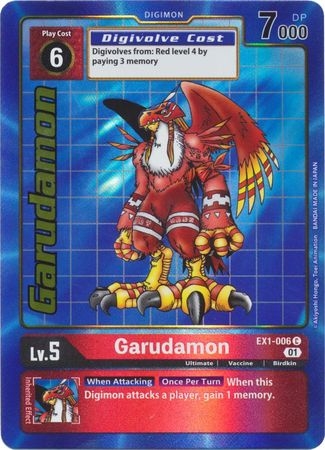 Garudamon (Alternate Art) - EX1-006 - Common