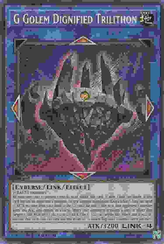 G Golem Dignified Trilithon - BLCR-EN045 - Secret Rare 1st Edition