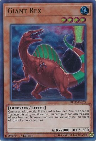 Giant Rex - BLLR-EN027 - Ultra Rare 1st Edition