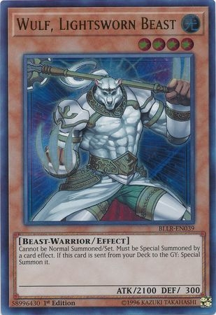 Wulf, Lightsworn Beast - BLLR-EN039 - Ultra Rare 1st Edition