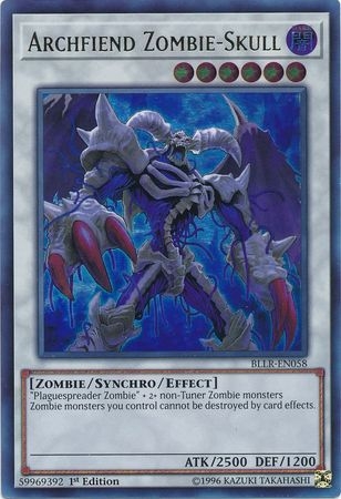 Archfiend Zombie-Skull - BLLR-EN058 - Ultra Rare 1st Edition