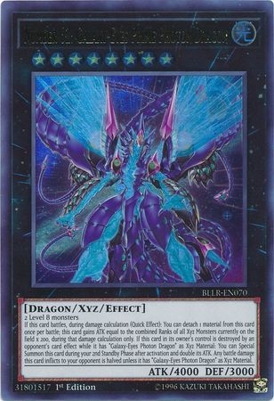 Number 62: Galaxy-Eyes Prime Photon Dragon - BLLR-EN070 - Ultra Rare 1st Edition