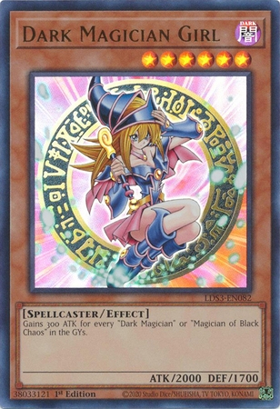 Dark Magician Girl - LDS3-EN082 - Ultra Rare 1st Edition