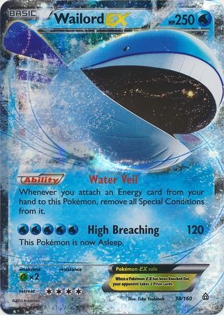 Wailord EX - 38/160 - Ultra Rare