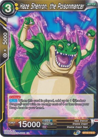 Haze Shenron, the Poisonmancer - BT10-118 - Common