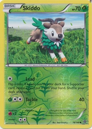 Skiddo - 18/146 - Common Reverse Holo