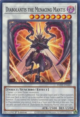 Diabolantis the Menacing Mantis - PHHY-EN083 - Common 1st Edition