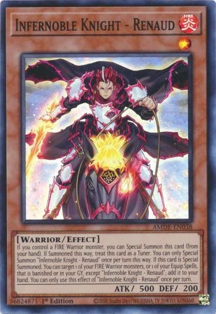 Infernoble Knight - Renaud - AMDE-EN038 - Super Rare 1st Edition