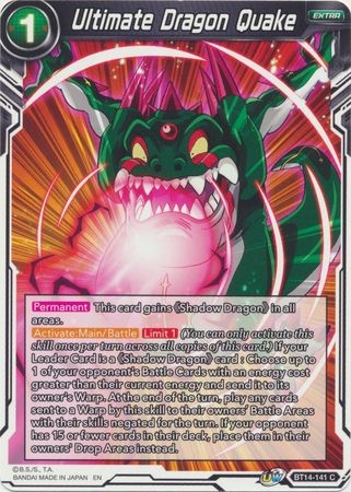 Ultimate Dragon Quake - BT14-141 - Common