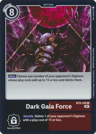Dark Gaia Force - BT8-105 R - Rare