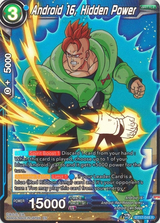 Android 16, Hidden Power - BT17-048 - Rare Foil