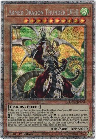 Armed Dragon Thunder LV10 - BLVO-EN001 - Starlight Rare 1st Edition