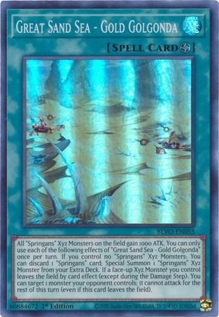 Great Sand Sea - Gold Golgonda - BLVO-EN055 - Super Rare 1st Edition