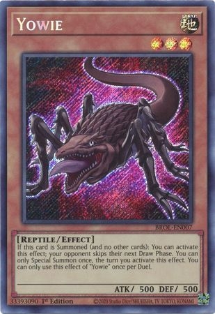 Yowie - BROL-EN007 - Secret Rare 1st Edition