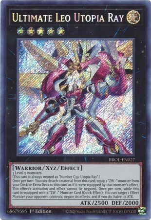 Ultimate Leo Utopia Ray - BROL-EN027 - Secret Rare 1st Edition