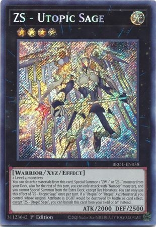 ZS - Utopic Sage - BROL-EN058 - Secret Rare 1st Edition