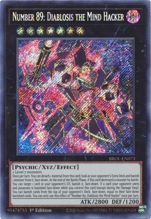 Number 89: Diablosis the Mind Hacker - BROL-EN073 - Secret Rare 1st Edition