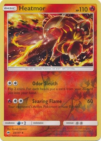 Heatmor - 24/147 - Uncommon Reverse Holo