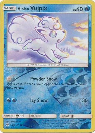 Alolan Vulpix - 27/147 - Common Reverse Holo