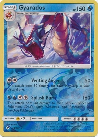 Gyarados - 33/147 - Holo Rare Reverse Holo