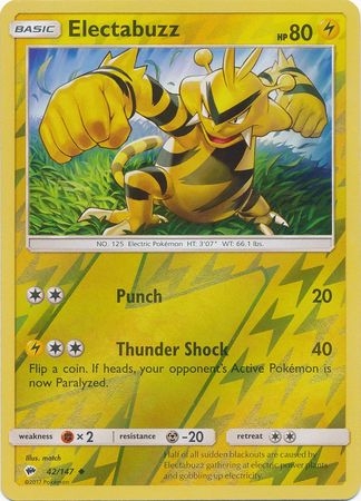 Electabuzz - 42/147 - Uncommon Reverse Holo