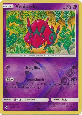 Venipede - 56/147 - Common Reverse Holo