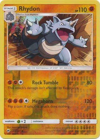 Rhydon - 66/147 - Uncommon Reverse Holo