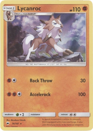 Lycanroc - 76/147 - Holo Rare