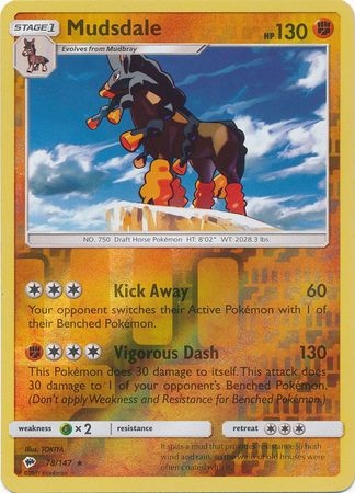 Mudsdale - 78/147 - Rare Reverse Holo