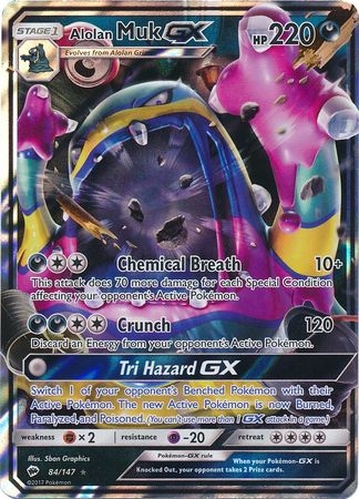 Alolan Muk GX - 84/147 - Ultra Rare