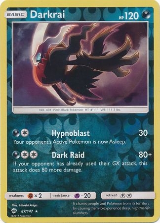 Darkrai - 87/147 - Holo Rare Reverse Holo